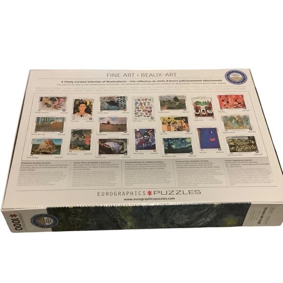 Vincent Van Gogh The Starry Night 1000-Piece Art Puzzle Eurographics NEW SEALED - Picture 6 of 8